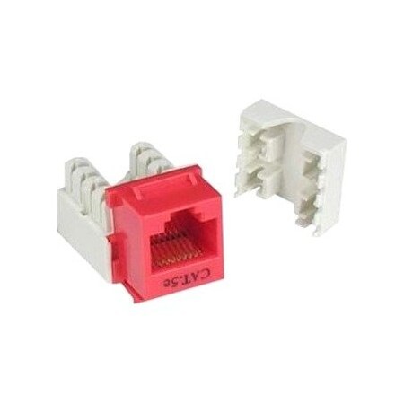 Unc Group Cat5E Keystone Jack 110 Type Red KEYC5E-RED